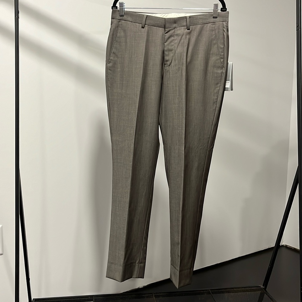 VERRI 100% wool pants, warm gray color, new with tag, size 48R.